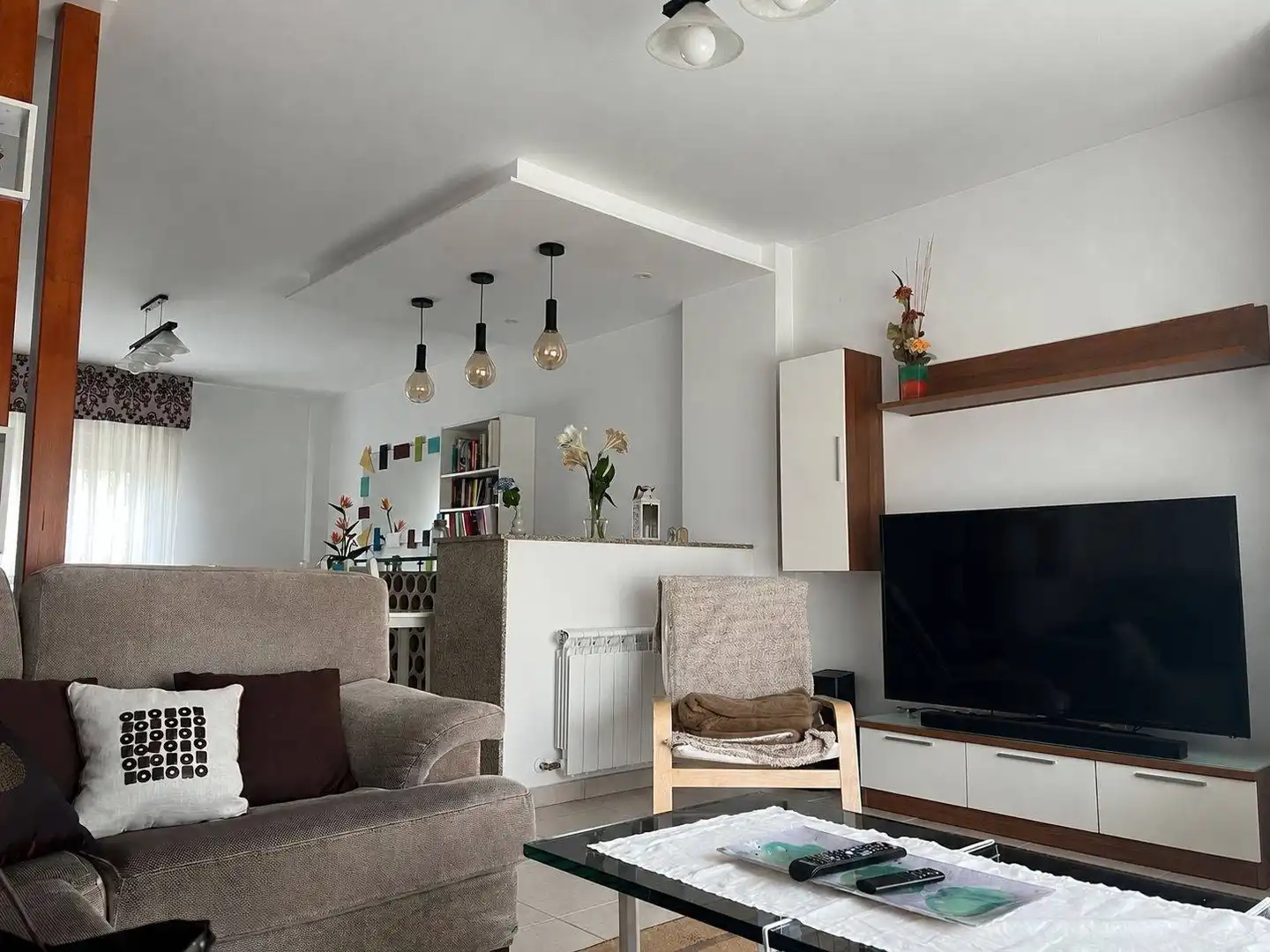 Living room of Houses for rent in Padrón  with Heating, Private garden and Storage room