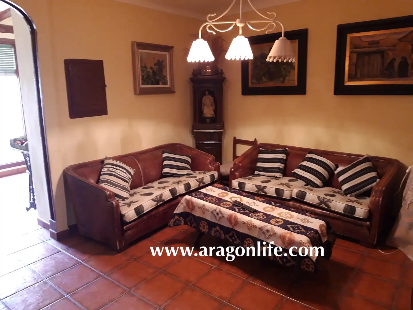 Living room of Houses for sale in Maella  with Furnished, Oven and Washing machine