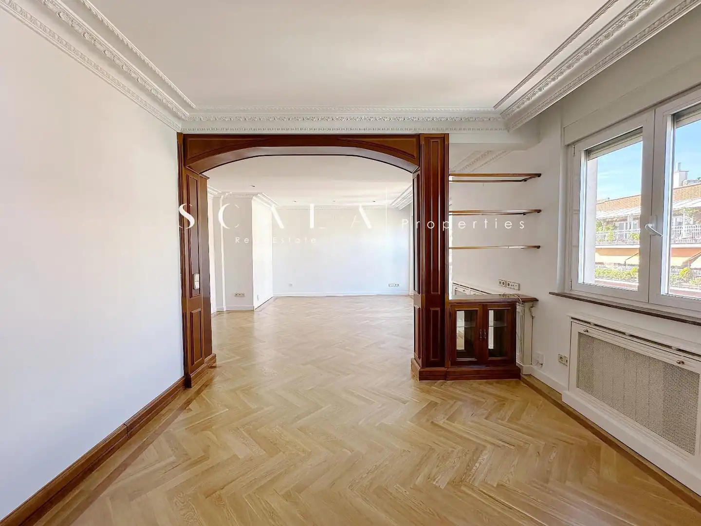 Wohnzimmer von Dachboden zur Miete in Madrid mit Klimaanlage, Heizung und Schwimmbad