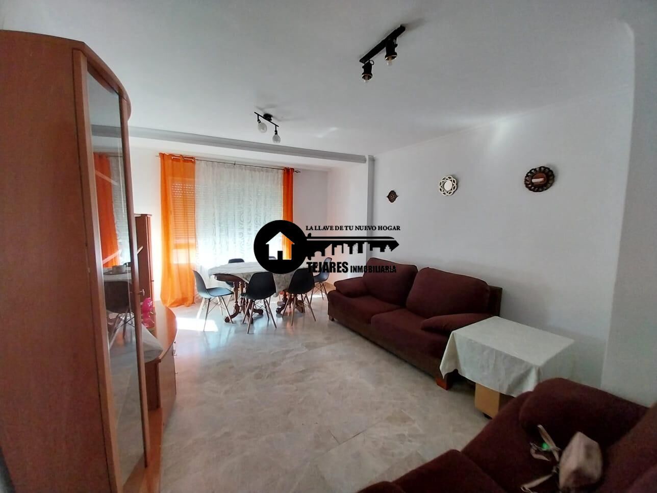 Sala de estar de Piso de alquiler en  Albacete Capital con Aire acondicionado, Calefacción y Balcón