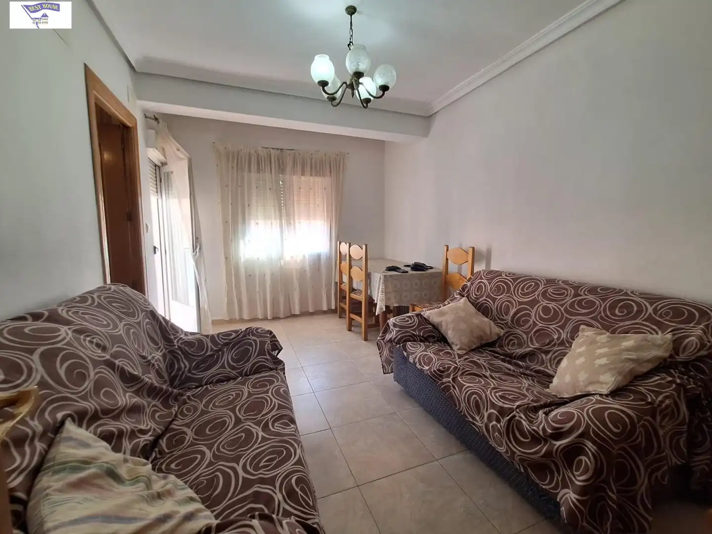 Sala de estar de Piso de alquiler en Albacete con Amueblado y Balcón