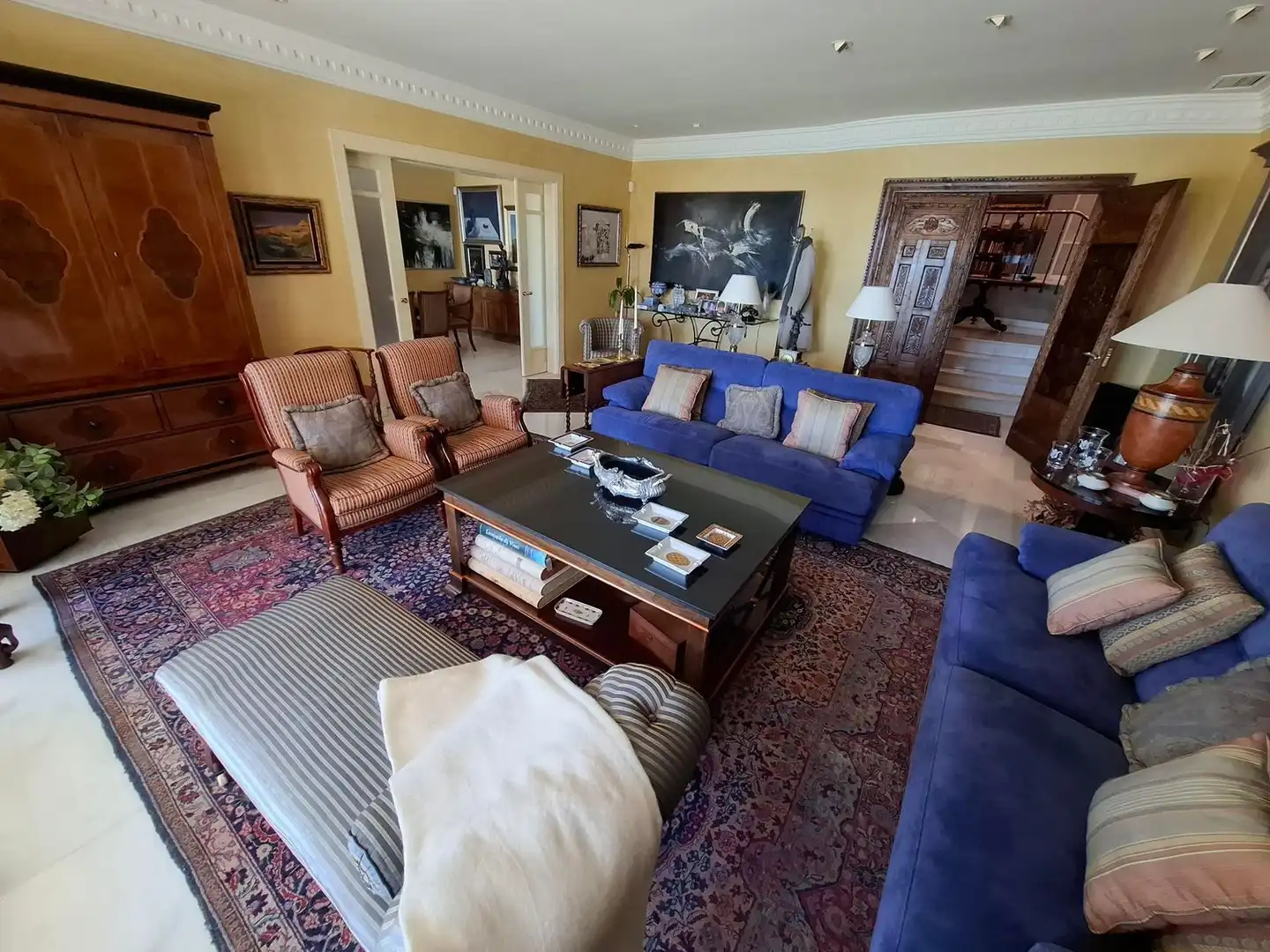 Sala de estar de Casa o chalet en venta en Alicante / Alacant con Calefacción, Jardín privado y Terraza