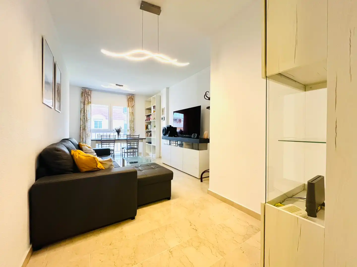 Sala de estar de Piso en venta en Málaga con Aire acondicionado, Calefacción y Amueblado