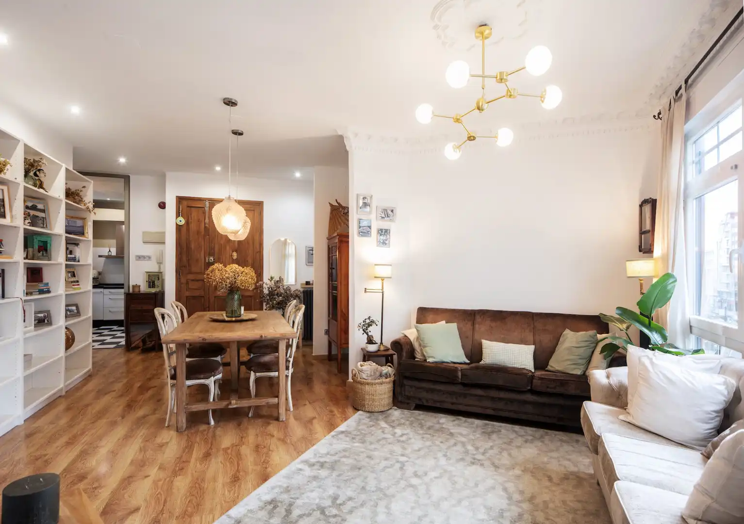 Sala de estar de Piso en venta en A Coruña Capital  con Calefacción, Amueblado y Horno
