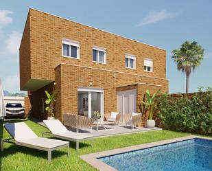 Exterior view of Single-family semi-detached for sale in  Almería Capital  with Private garden and Balcony