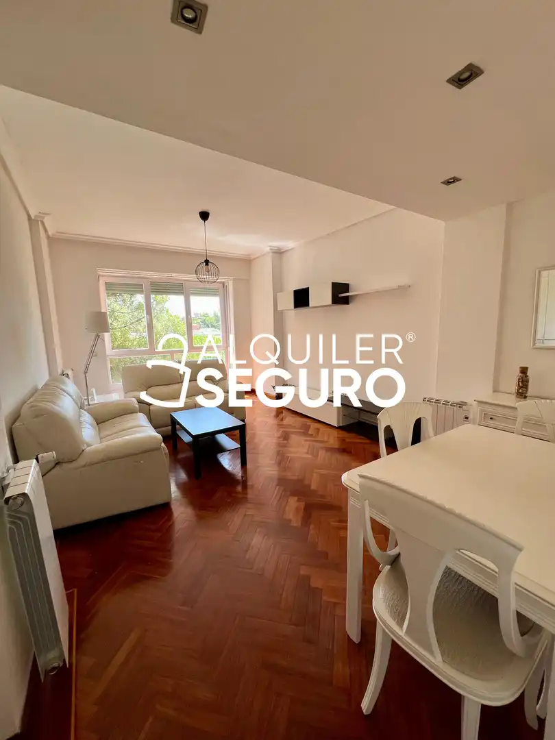 Sala de estar de Piso de alquiler en Madrid con Aire acondicionado, Calefacción y Amueblado
