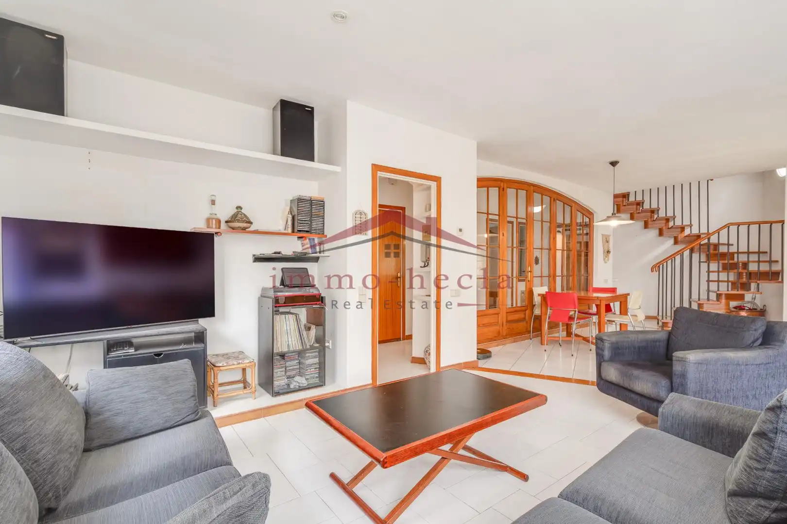 Wohnzimmer von Einfamilien-Reihenhaus zum Verkauf in Vilanova del Camí mit Heizung, Terrasse und Abstellraum