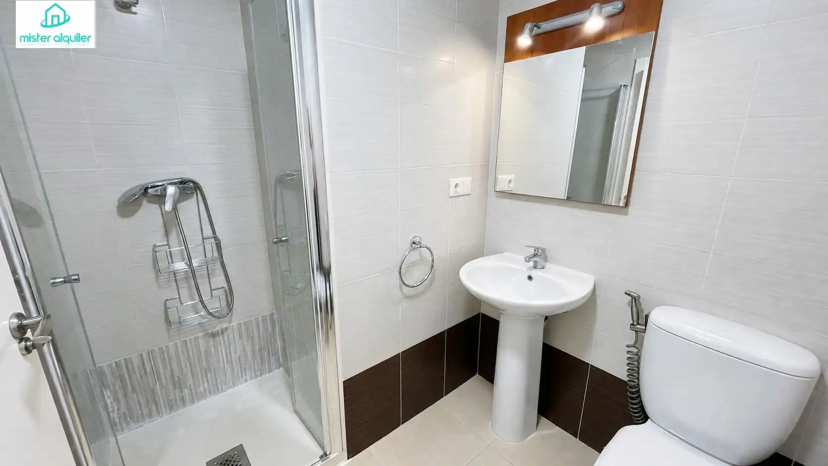 Baño de Apartamento de alquiler en Mutxamel con Calefacción, Jardín privado y Terraza