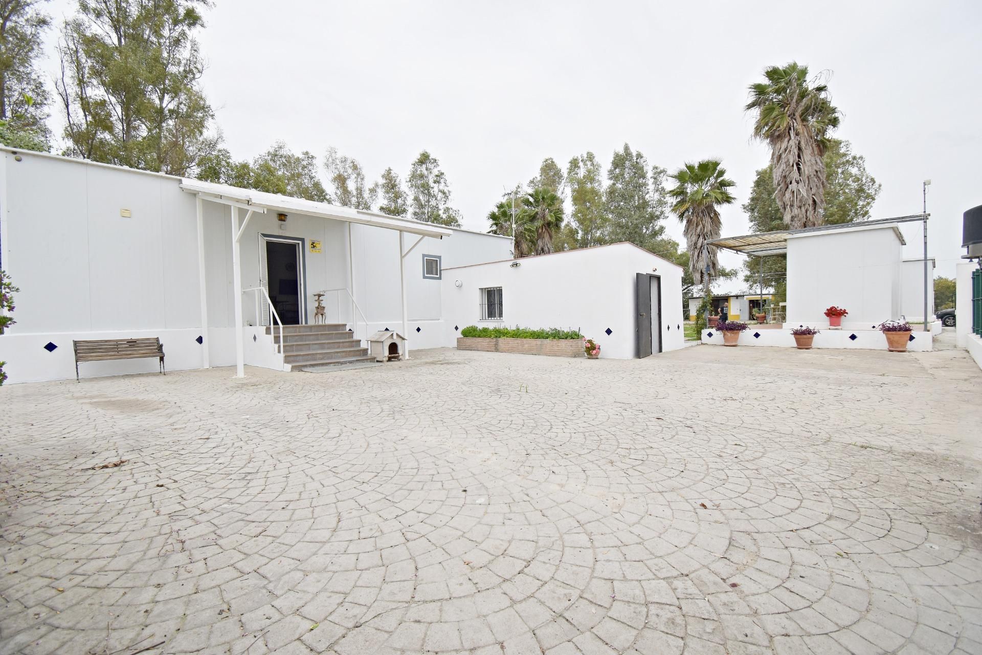 Vista exterior de Finca rústica en venda en Jerez de la Frontera amb Aire condicionat, Piscina i Alarma