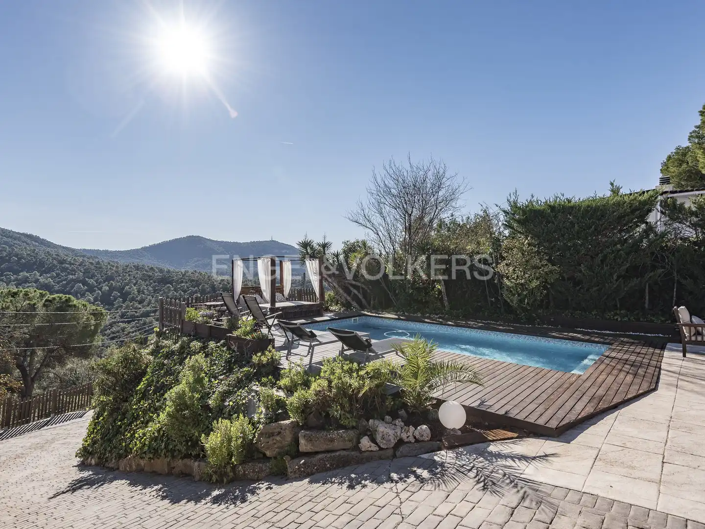 Terraza de Casa o chalet de alquiler en Vacarisses con Aire acondicionado, Calefacción y Jardín privado