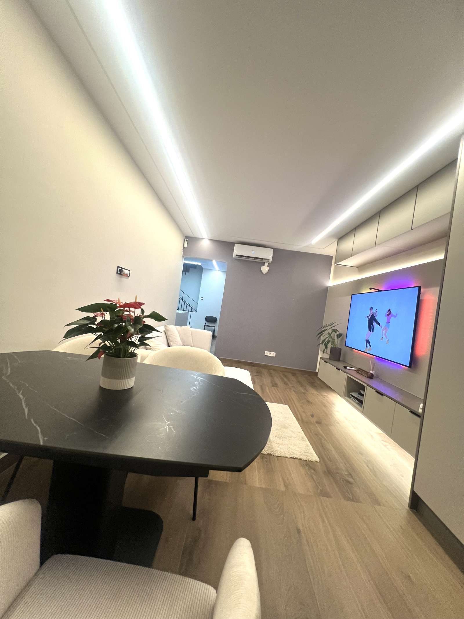 Living room of Apartments for share in  Barcelona Capital  with Air Conditioner, Terrace and Furnished