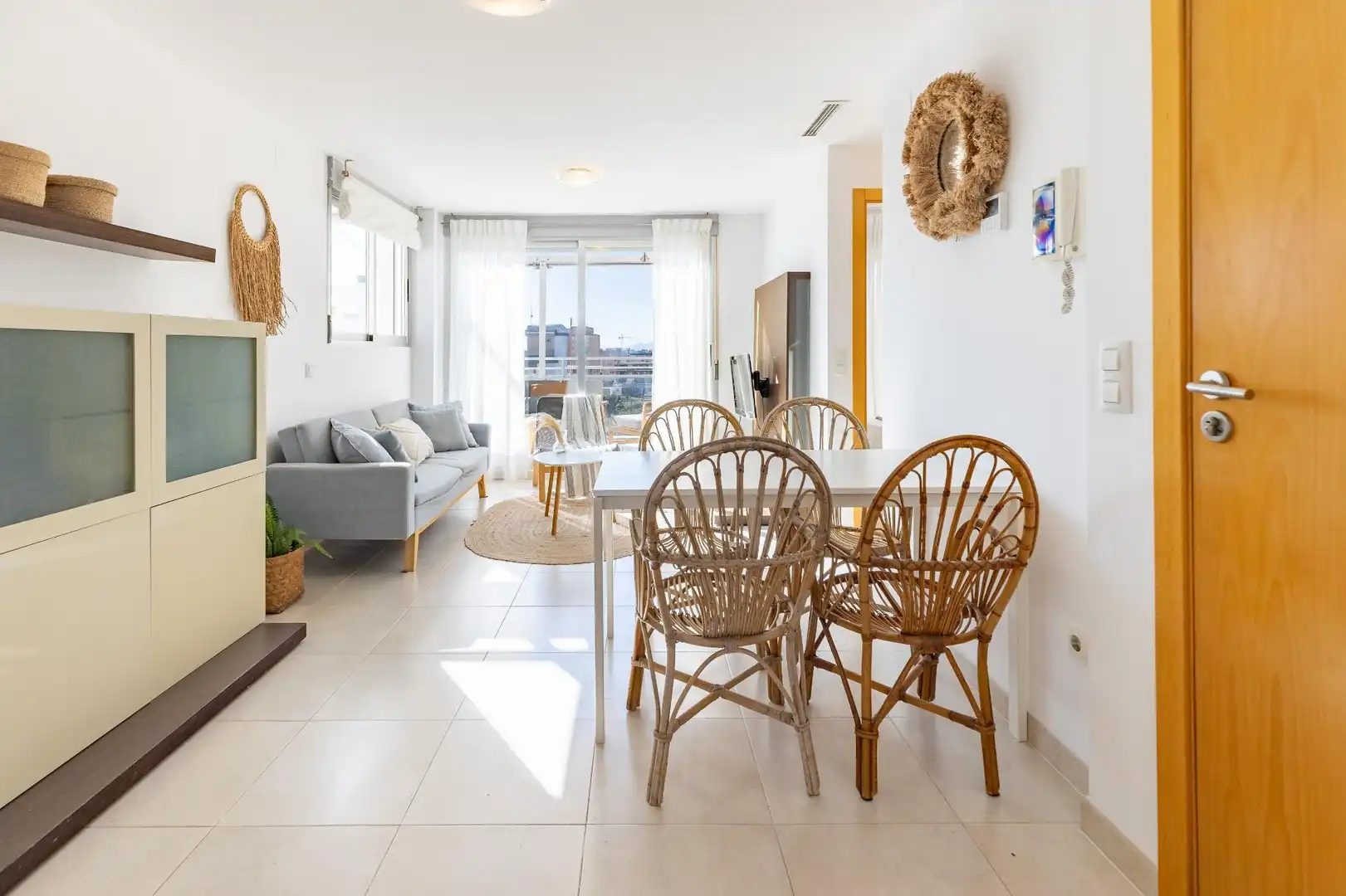 Sala d'estar de Àtic en venda en Piles amb Aire condicionat, Calefacció i Terrassa