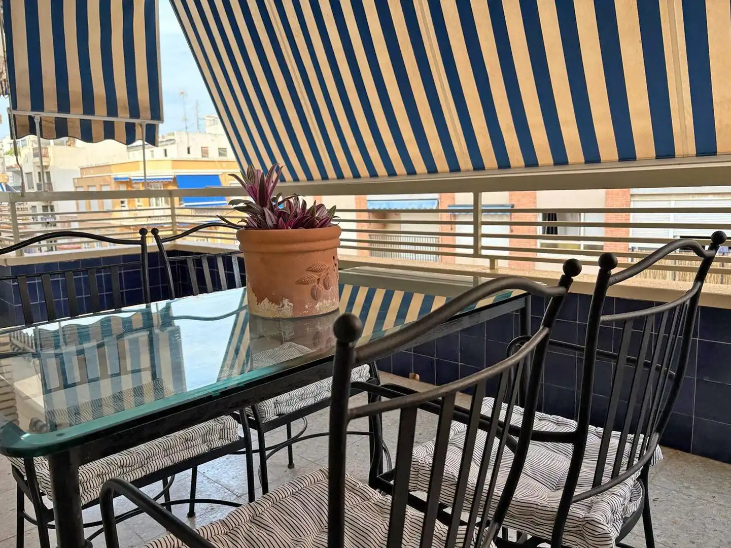 Terrace of Flat for rent in Santa Pola  with Heating, Terrace and Furnished