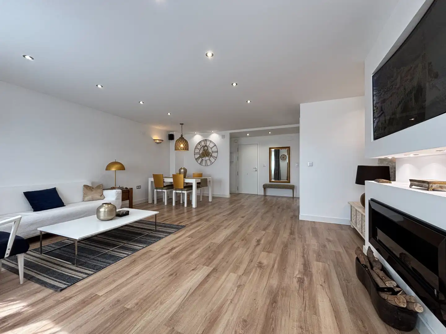 Living room of Flat for sale in Burriana / Borriana  with Air Conditioner, Storage room and Furnished