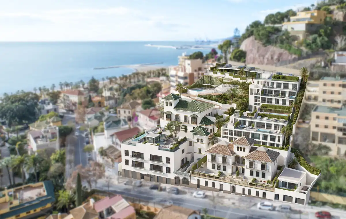 Vista exterior de Dúplex en venda en Málaga amb Terrassa, Traster i Piscina