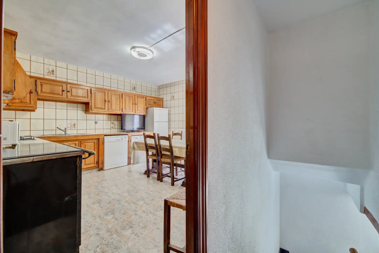 Cocina de Casa o chalet en venta en Pueyo / Puiu con Calefacción, Jardín privado y Terraza