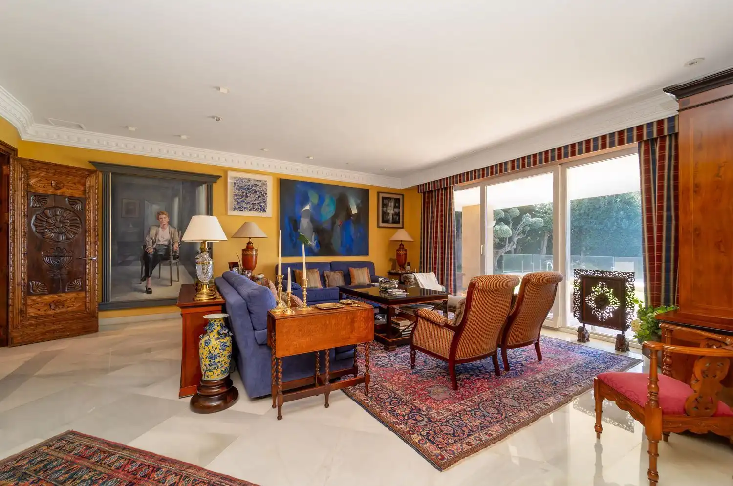 Sala de estar de Casa o chalet en venta en Alicante / Alacant con Calefacción, Jardín privado y Terraza