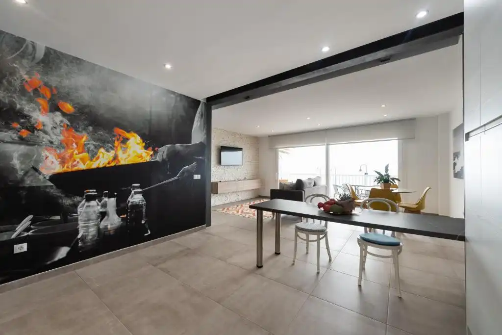 Sala de estar de Piso de alquiler en Playa del Hombre - Taliarte - Salinetas