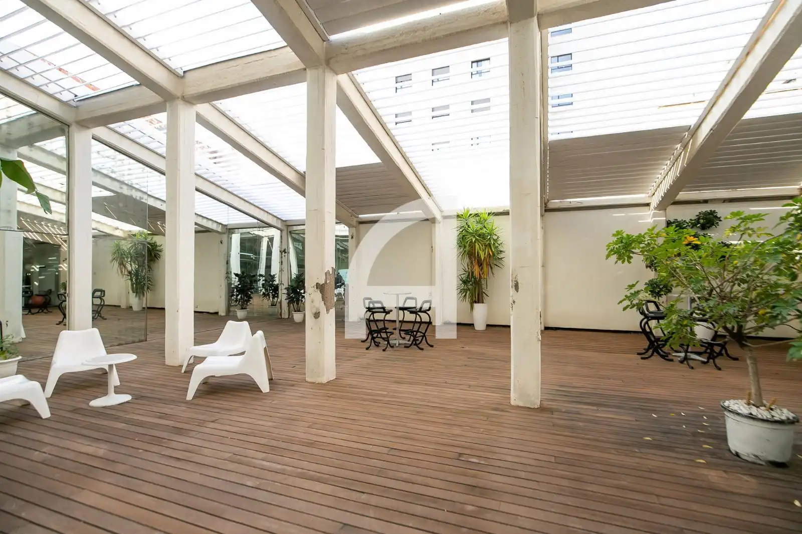 Terrasse von Büro zur Miete in Barcelona mit Klimaanlage und Heizung