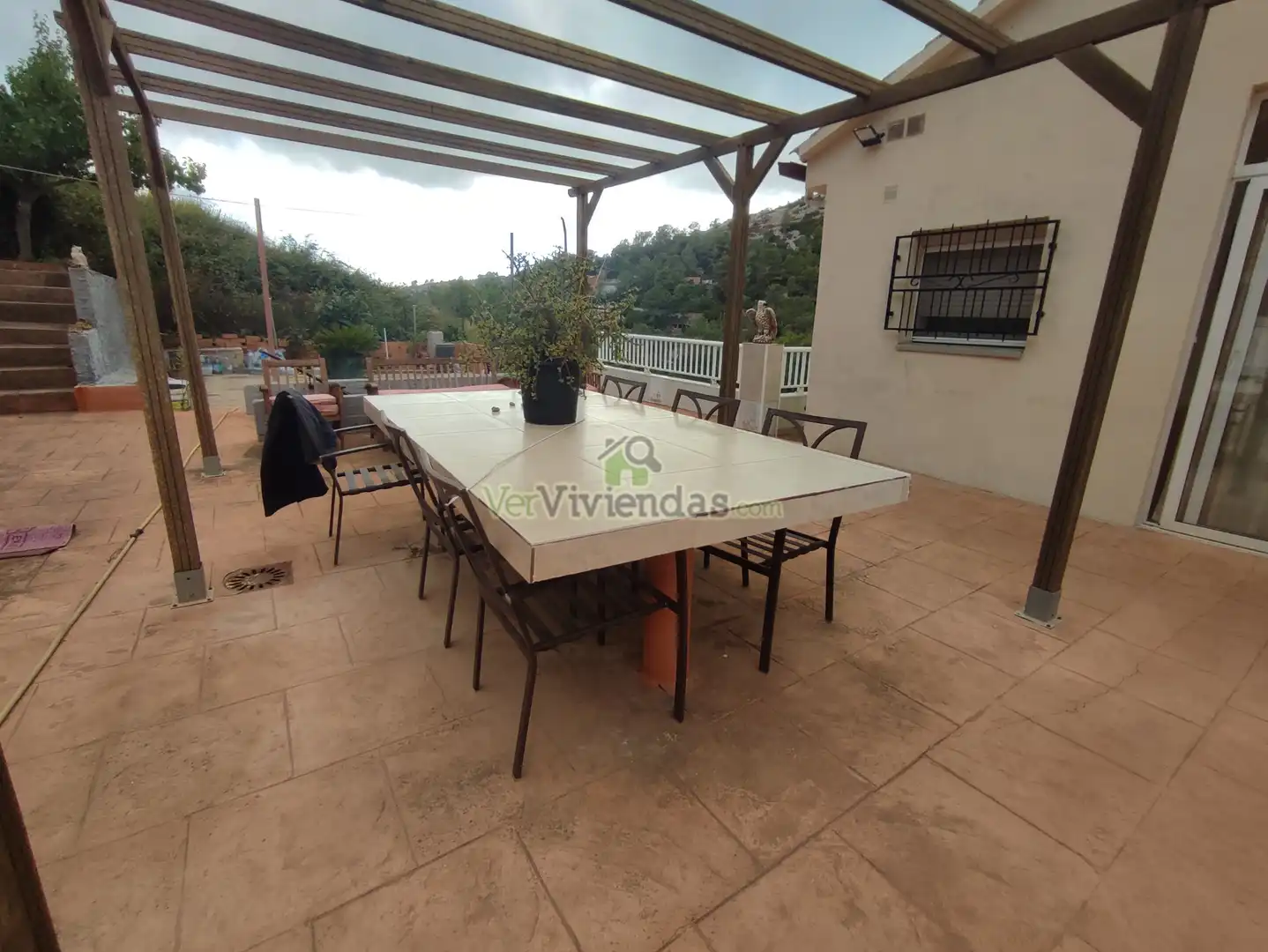Terrassa de Casa o xalet en venda en Vallirana amb Aire condicionat, Calefacció i Jardí privat