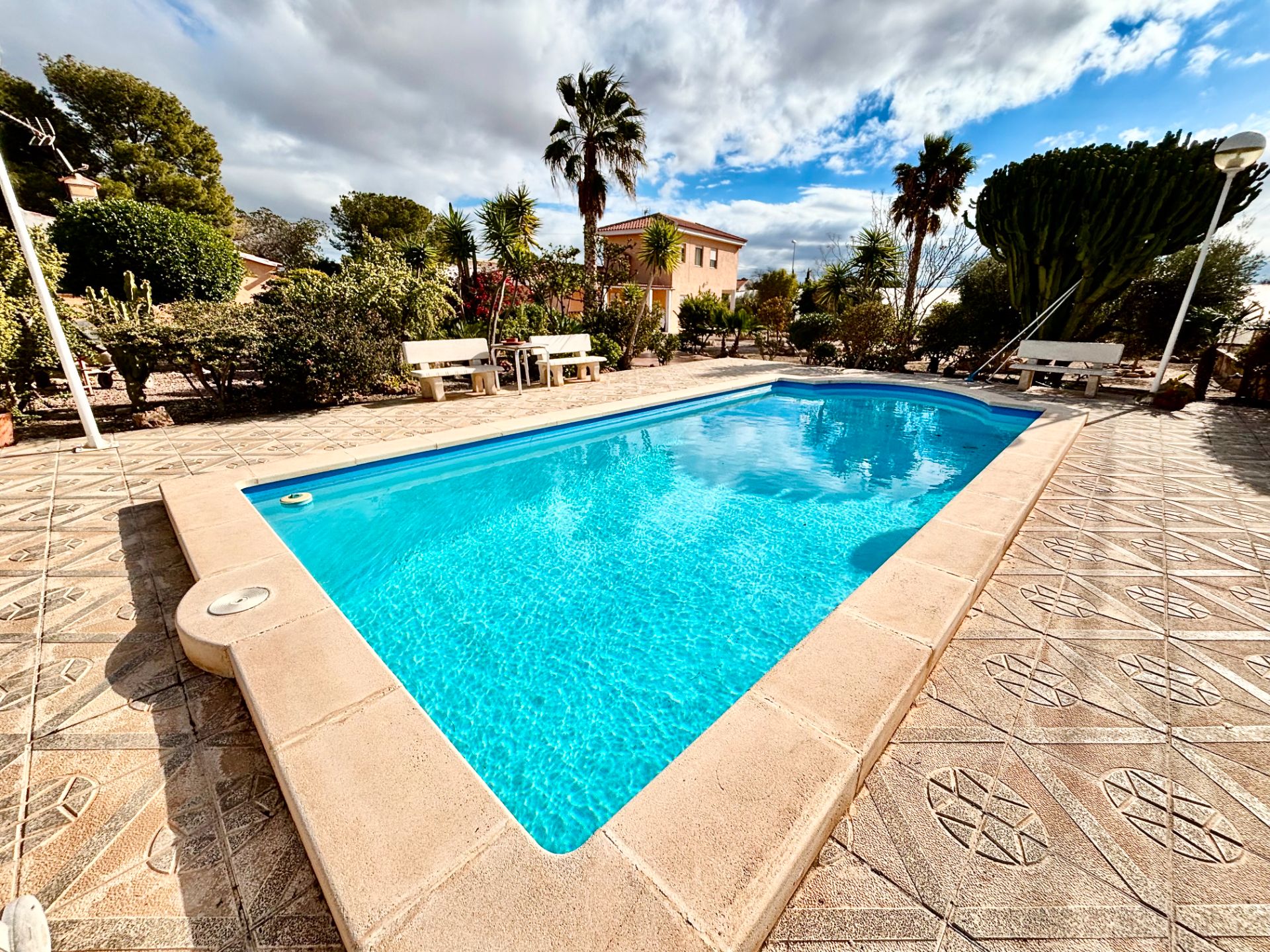 Piscina de Casa o chalet en venta en San Vicente del Raspeig / Sant Vicent del Raspeig con Aire acondicionado, Jardín privado y Terraza