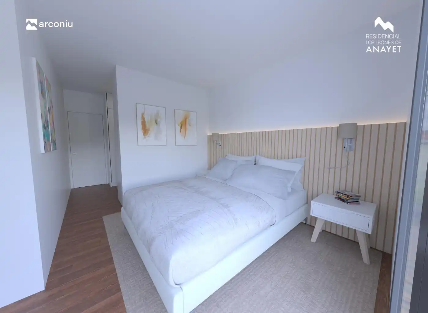 Habitación de Casa adosada en venta en Villanueva de Gállego con Aire acondicionado, Calefacción y Jardín privado