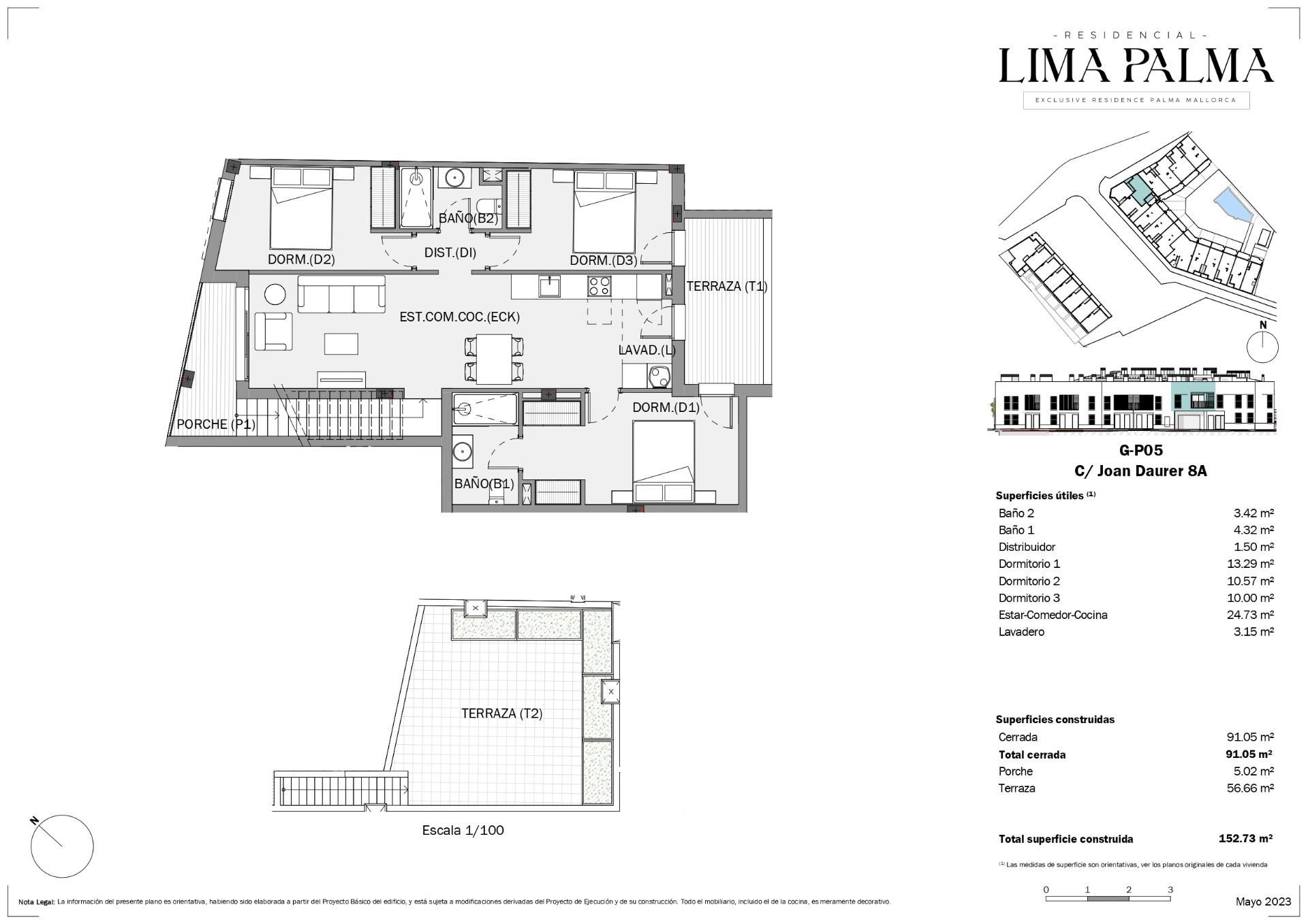 Attic for sale in  Palma de Mallorca  with Air Conditioner, Heating and Private garden