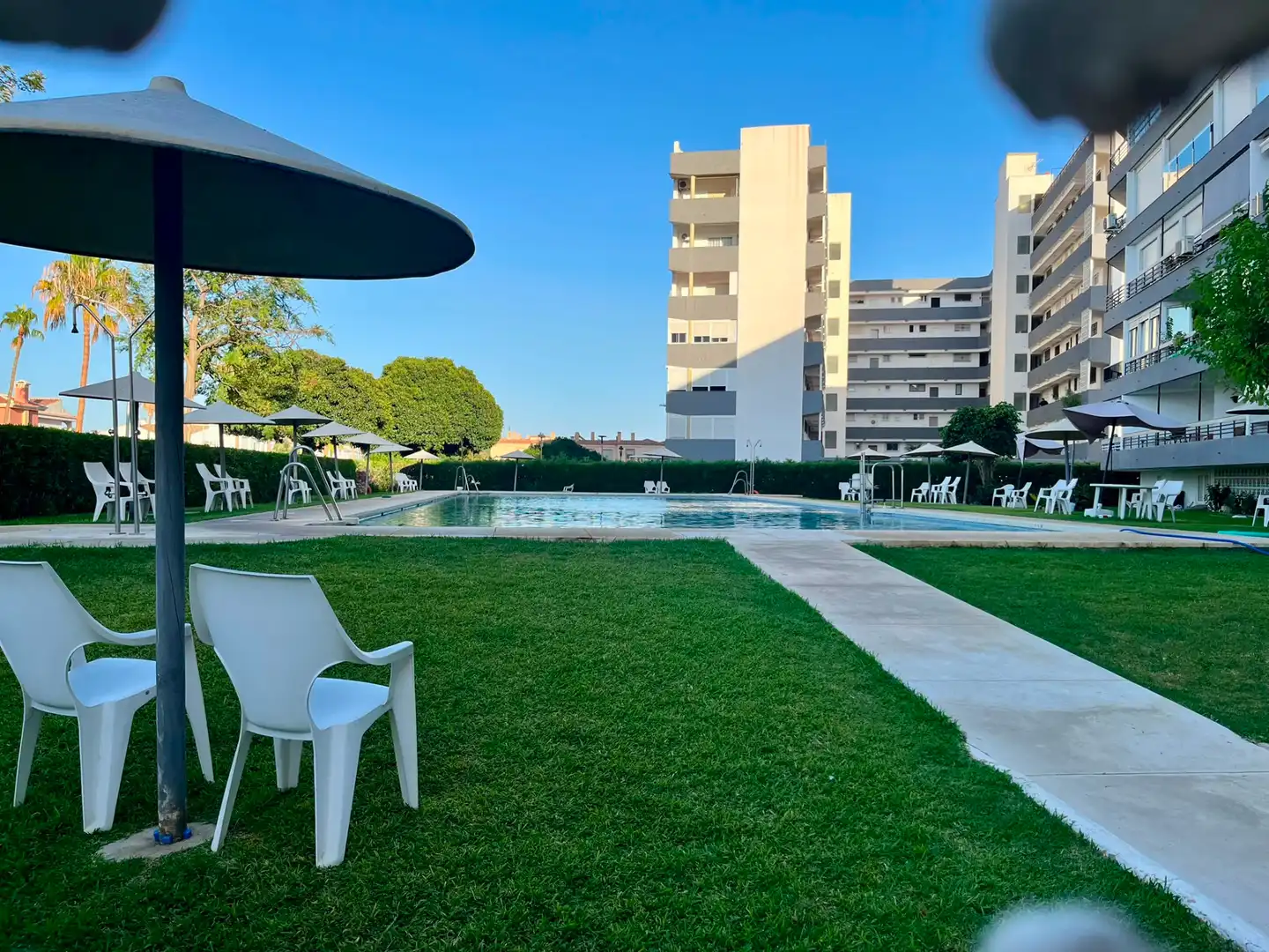 Swimming pool of Flat for sale in Torremolinos  with Air Conditioner, Terrace and Furnished
