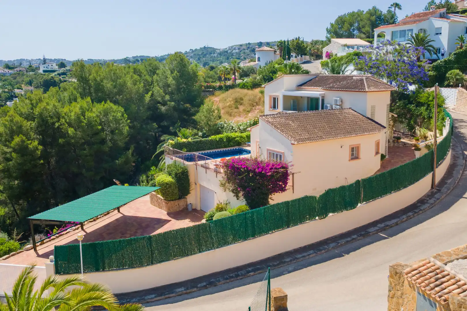 Vista exterior de Casa o chalet en venta en Jávea / Xàbia con Aire acondicionado, Jardín privado y Terraza