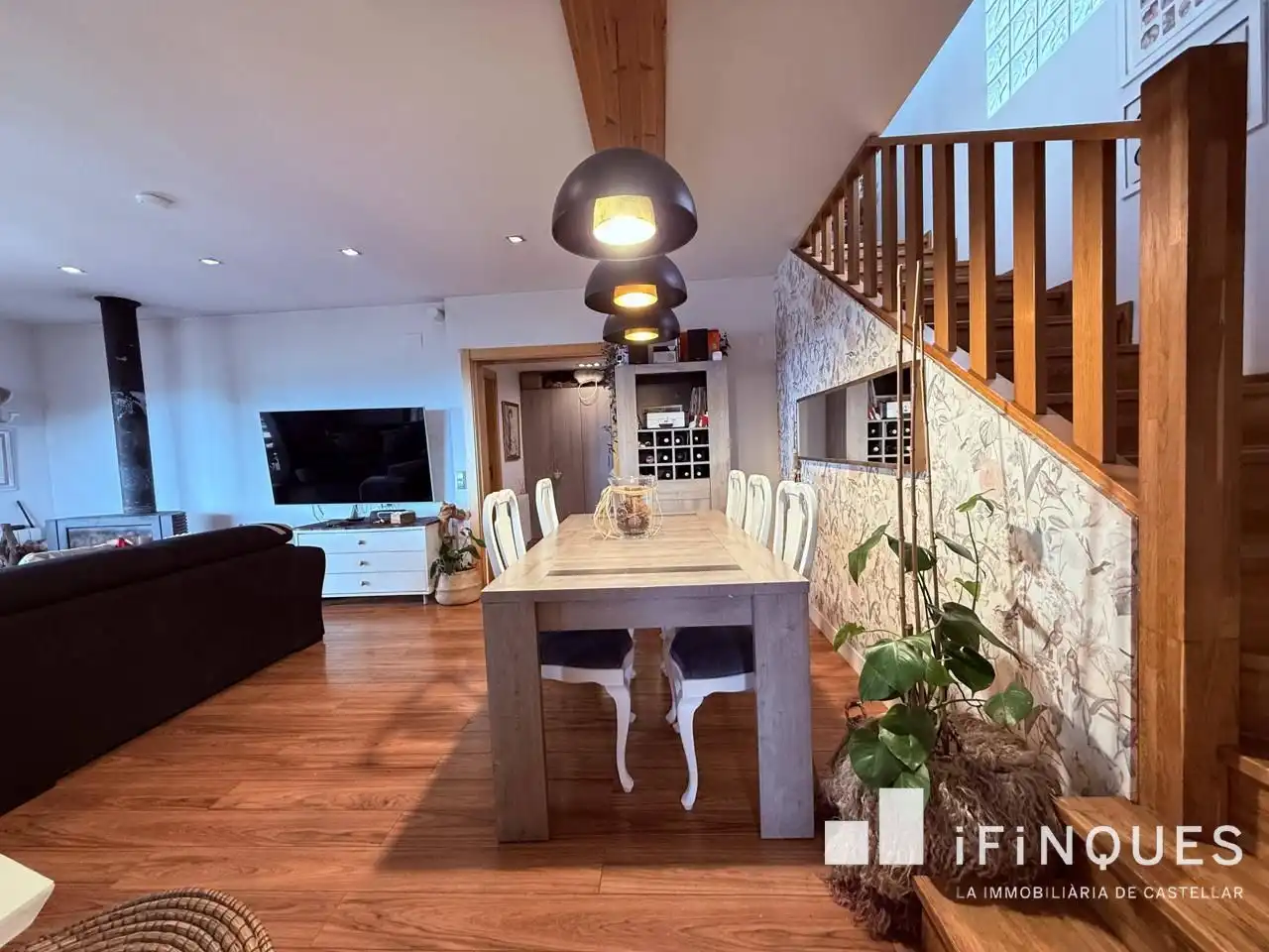 Dining room of Houses for sale in Castellar del Vallès  with Air Conditioner, Heating and Private garden