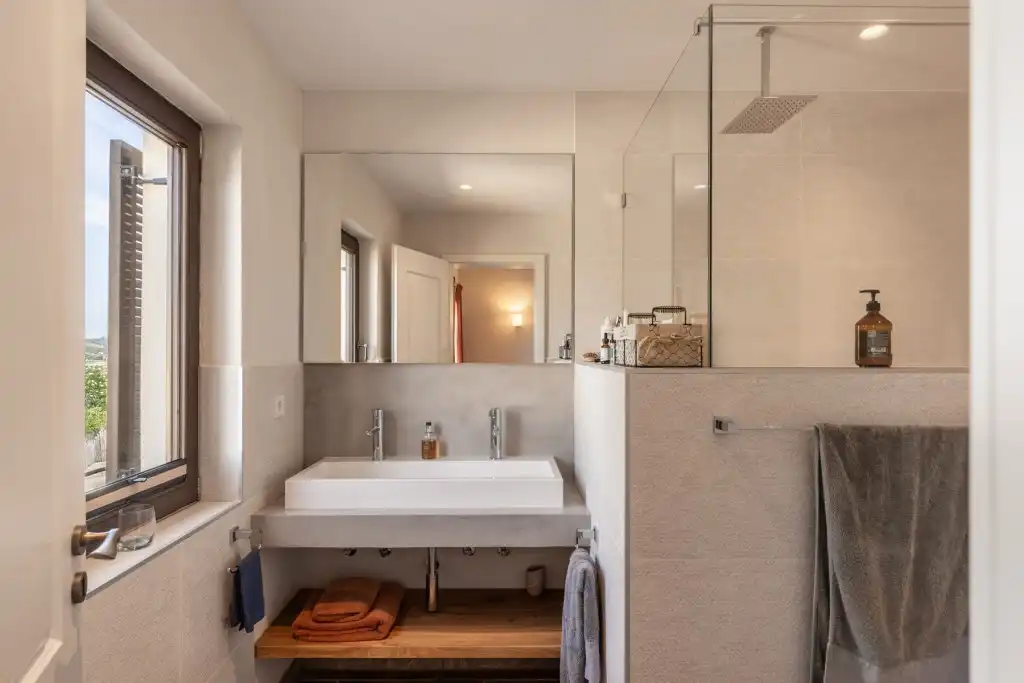 Baño de Finca rústica en venta en Sineu con Aire acondicionado, Calefacción y Jardín privado