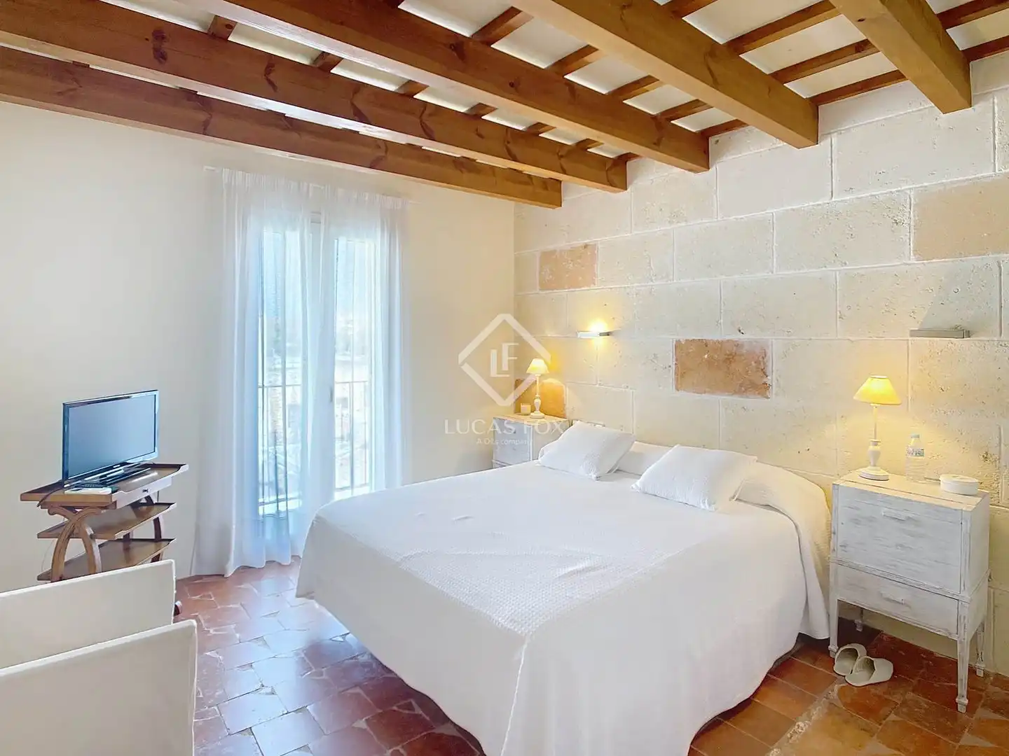 Schlafzimmer von Haus oder Chalet zum Verkauf in Ciutadella de Menorca mit Klimaanlage, Heizung und Privatgarten