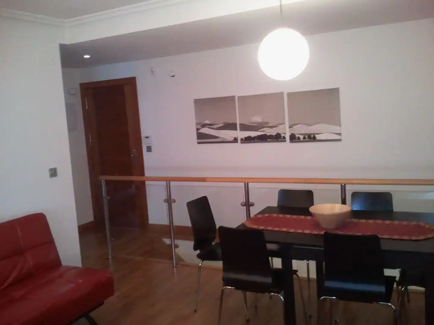 Esszimmer von Maisonette zur Miete in Gozón mit Parkett und Möbliert
