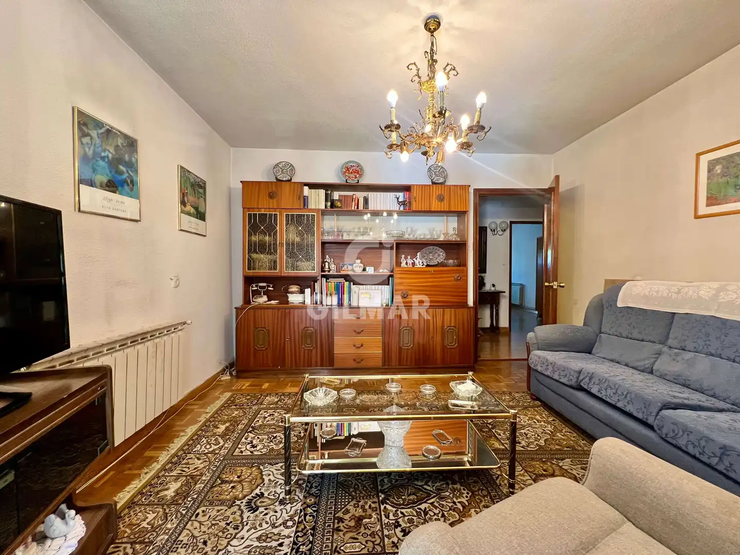 Sala d'estar de Pis en venda en Madrid amb Calefacció i Balcó