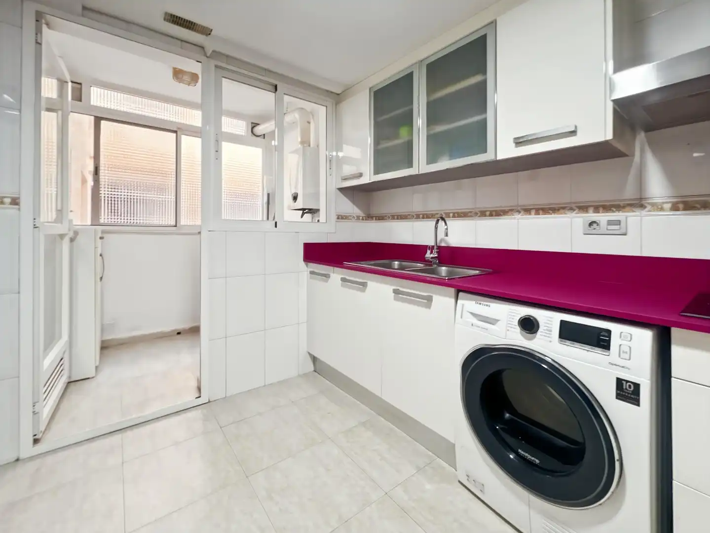 Cocina de Piso de alquiler en Castellón de la Plana / Castelló de la Plana con Aire acondicionado, Amueblado y Balcón