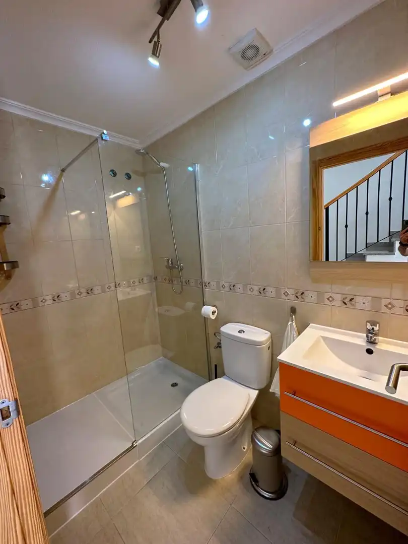 Badezimmer von Maisonette zur Miete in Pulpí mit Klimaanlage und Gemeinschaftspool