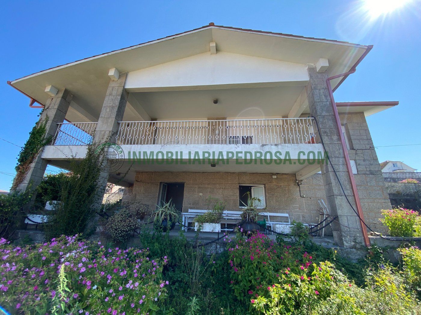Exterior view of House or chalet for sale in Pontevedra Capital   with Heating, Private garden and Terrace