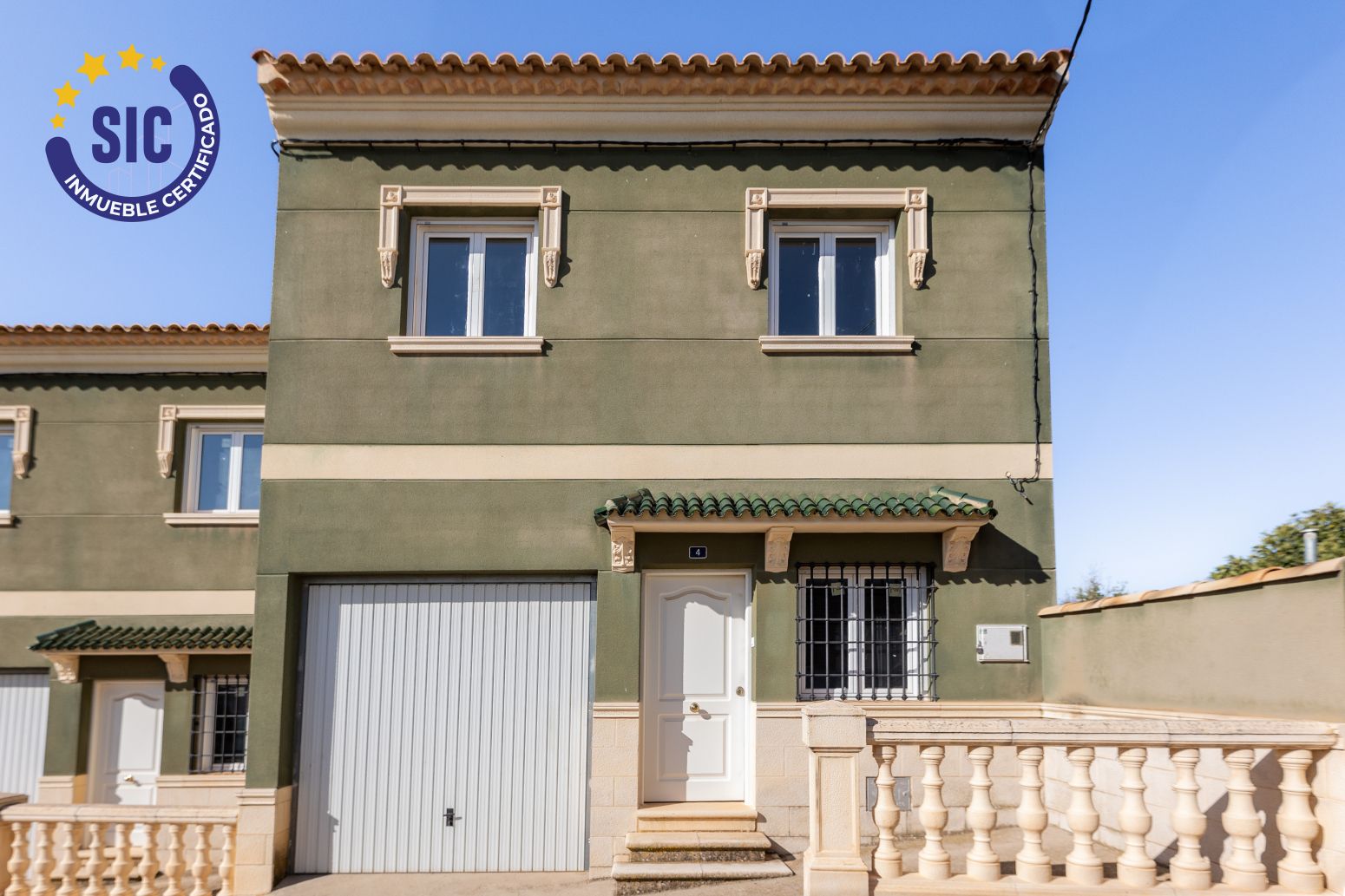 Exterior view of Single-family semi-detached for sale in Hontecillas  with Terrace
