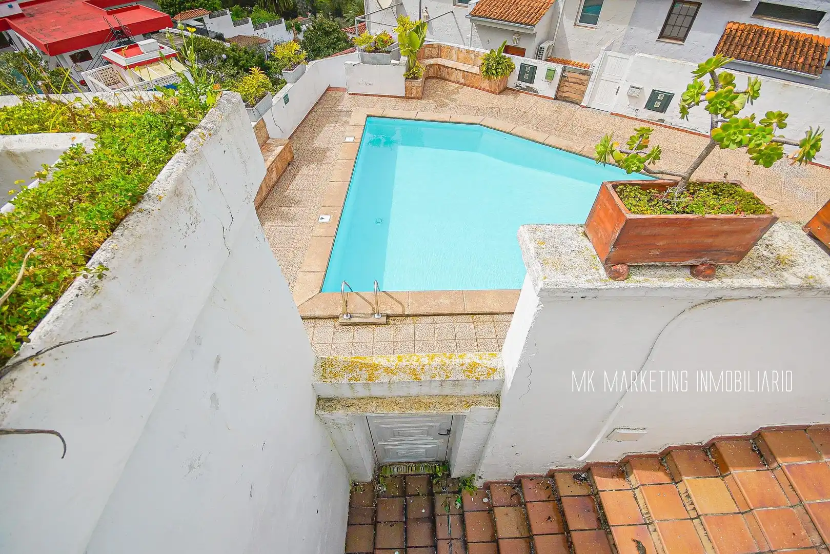 Piscina de Casa adosada en venda en Santa Brígida amb Aire condicionat, Parquet i Terrassa