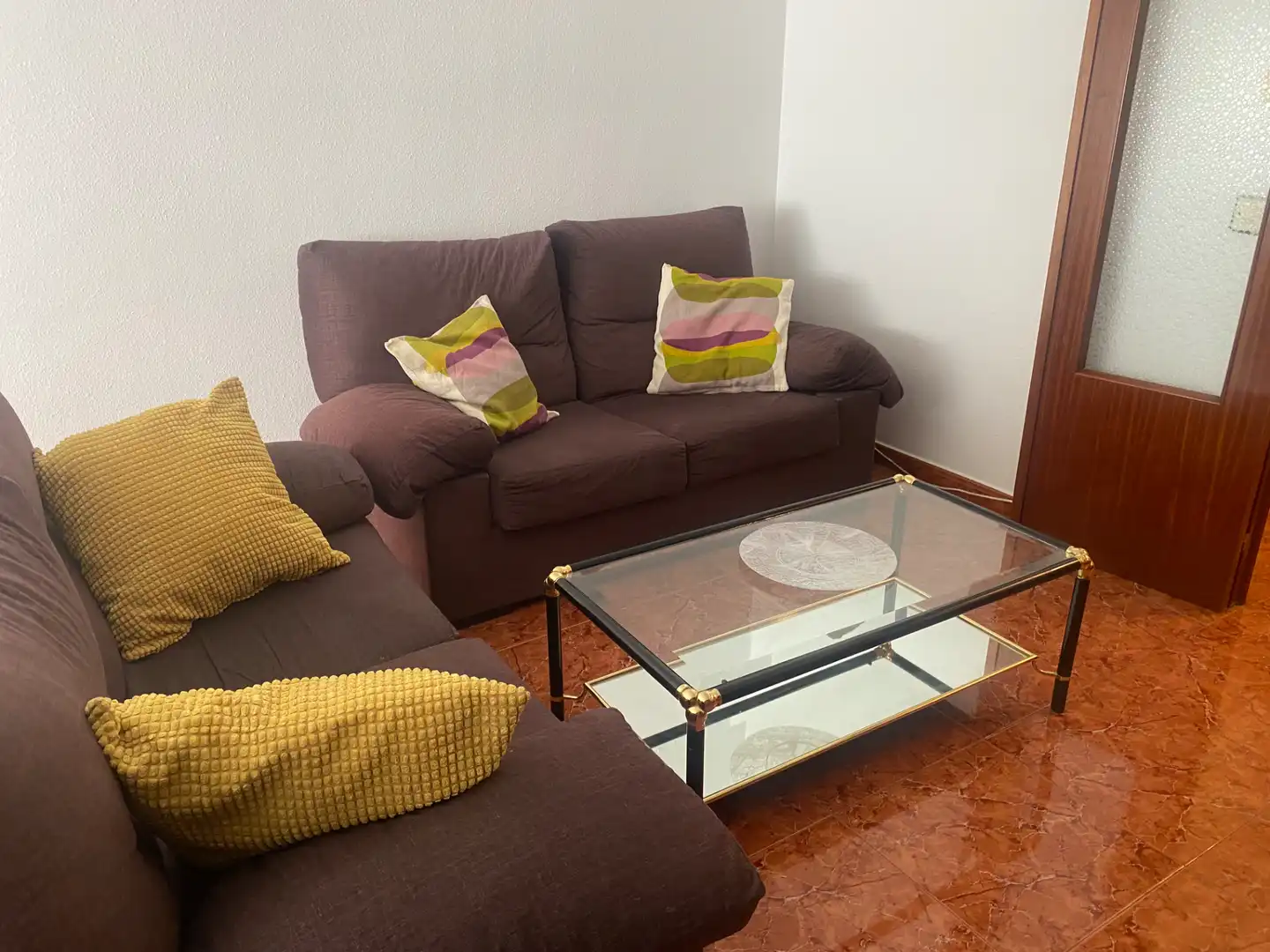 Sala d'estar de Pis de lloguer en Huesca amb Calefacció, Terrassa i Piscina