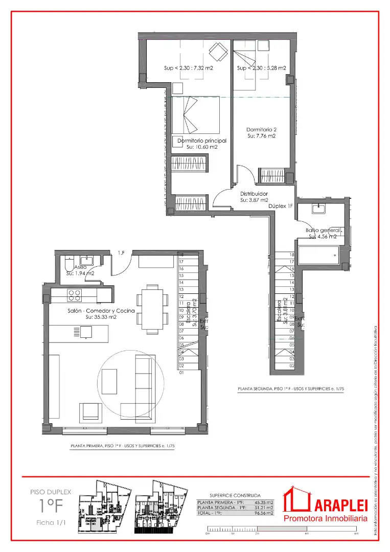 Duplex with terrace for sale in Calle de Terreros
