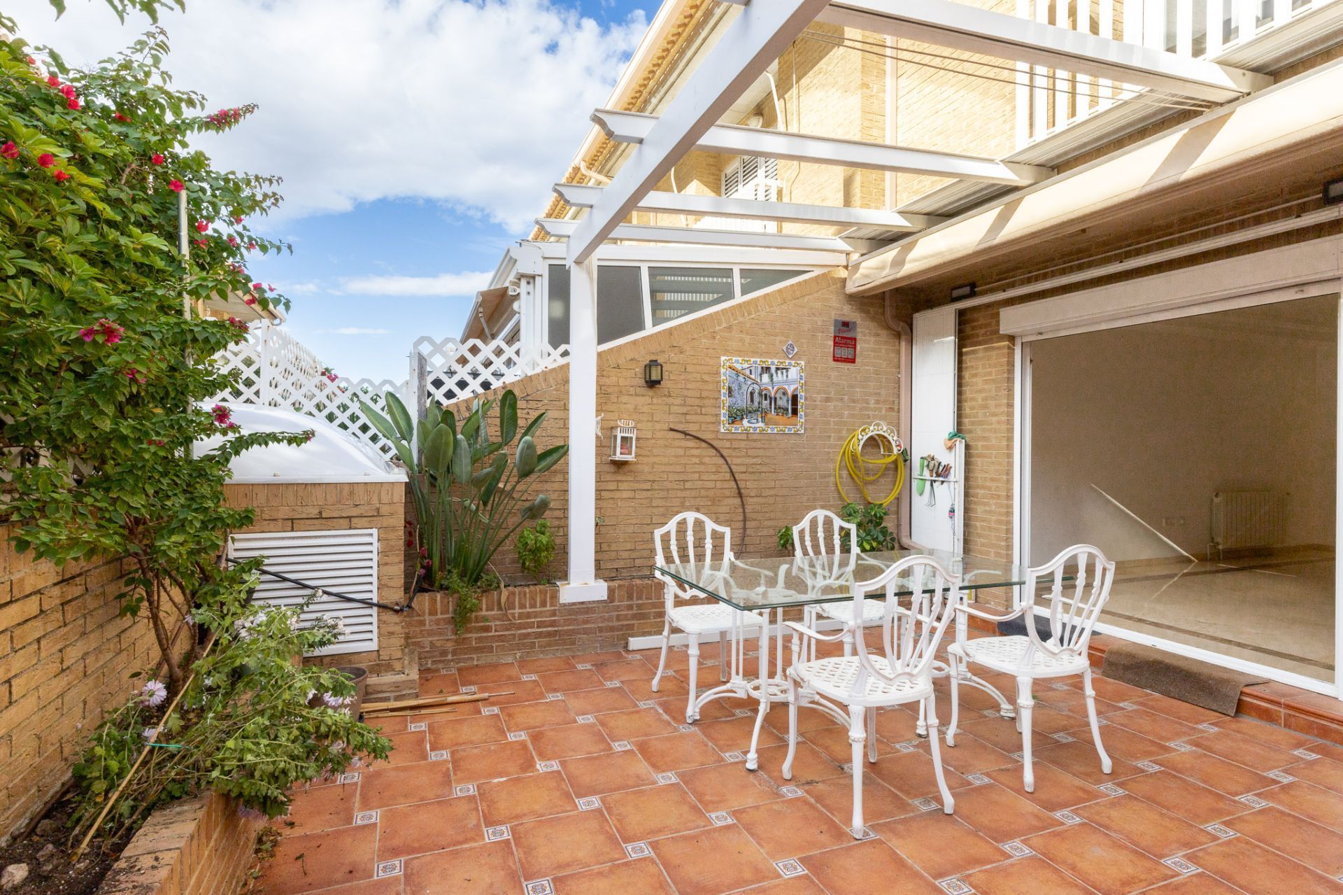 Terrace of Single-family semi-detached to rent in Alboraya  with Air Conditioner, Heating and Private garden