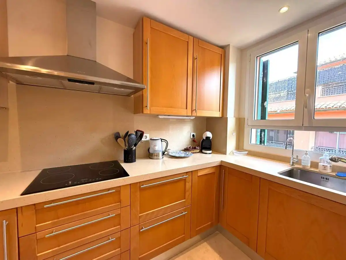 Kitchen of Apartments for rent in Sotogrande  with Air Conditioner, Heating and Terrace