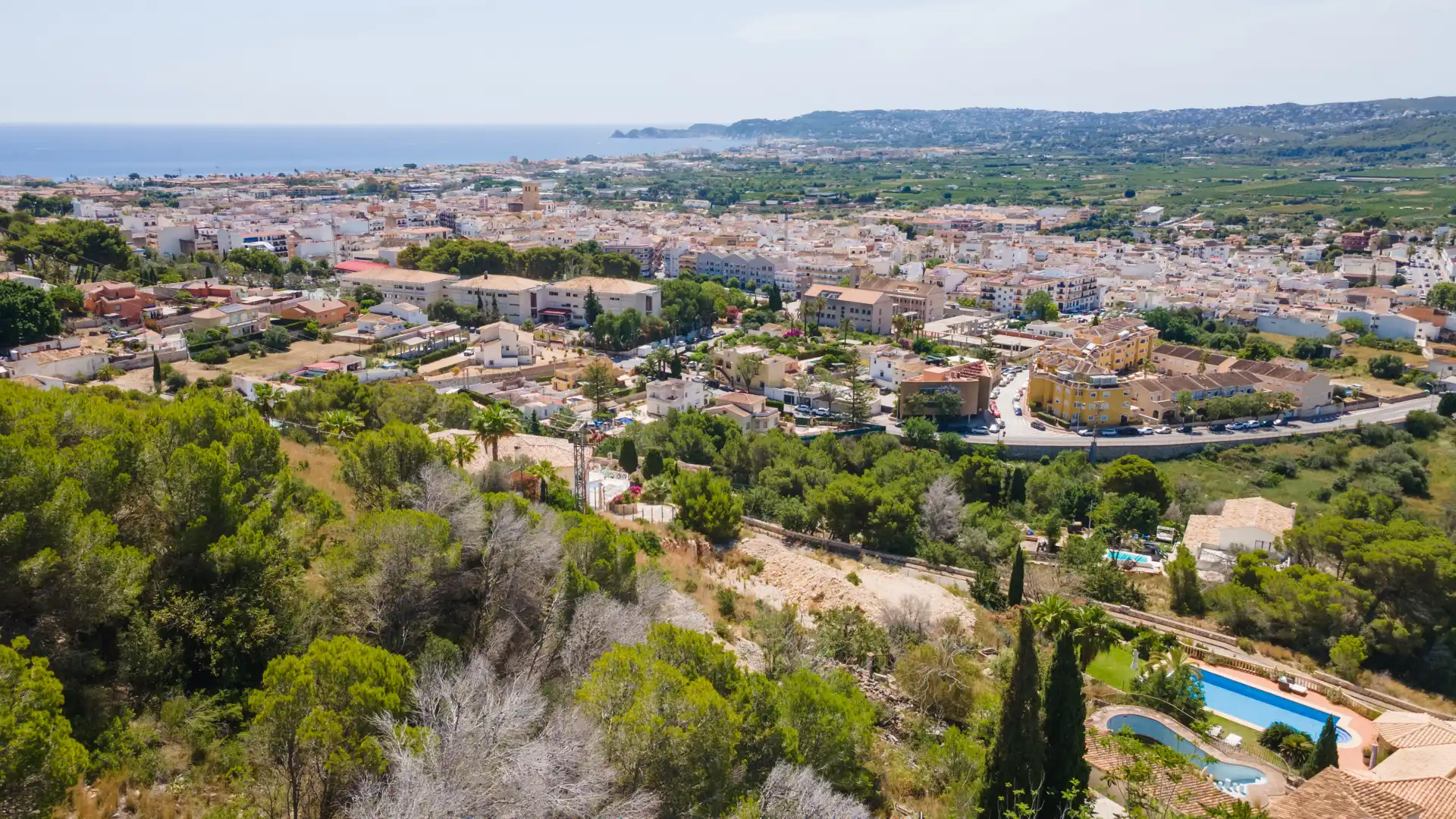 Vista exterior de Casa o chalet en venta en Jávea / Xàbia con Jardín privado, Terraza y Piscina