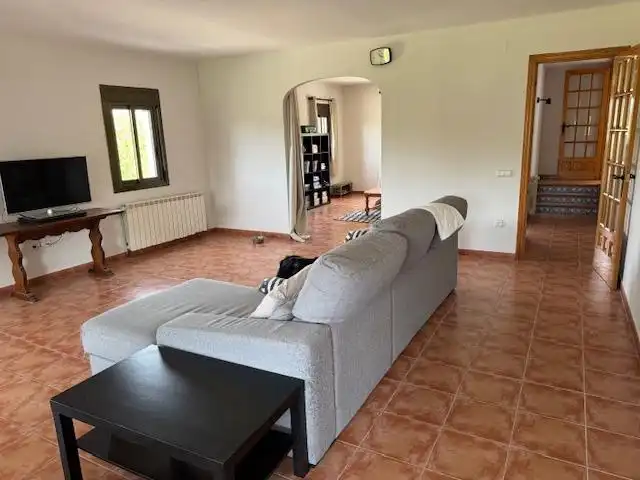 Sala d'estar de Casa o xalet en venda en Sant Llorenç d'Hortons amb Calefacció, Jardí privat i Terrassa