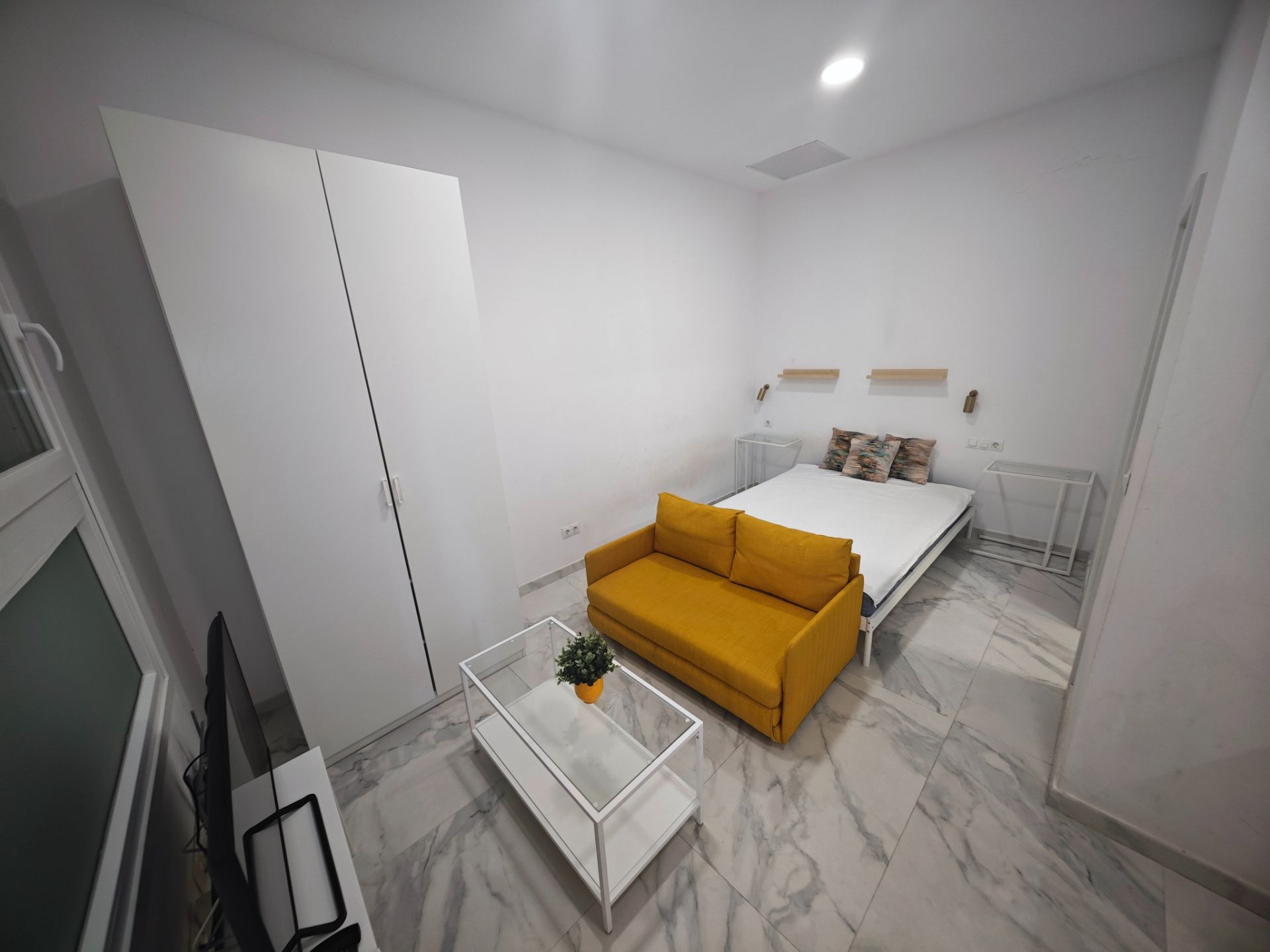 Bedroom of Study to rent in Málaga Capital  with Air Conditioner, Furnished and Washing machine