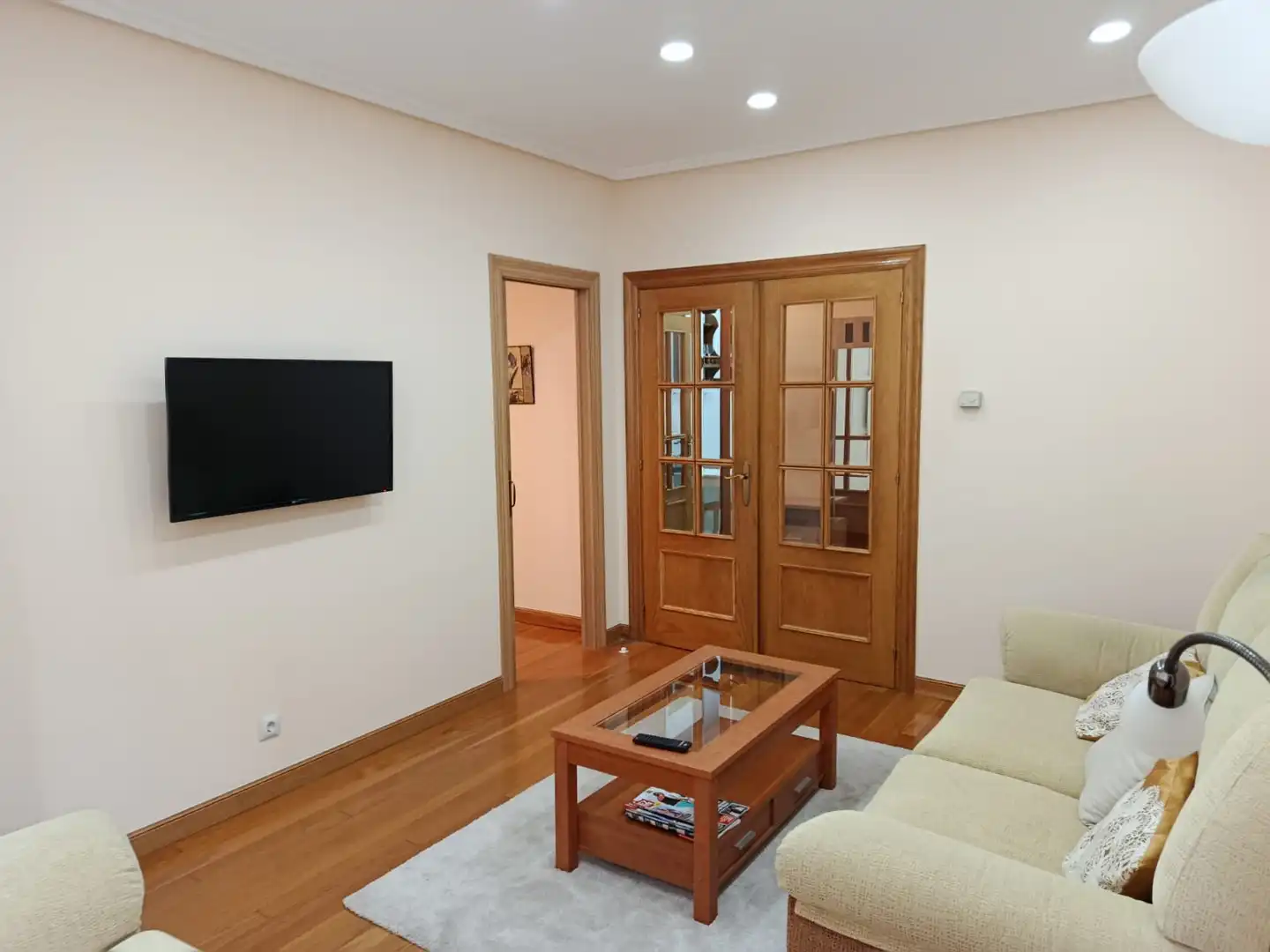 Sala d'estar de Pis de lloguer en Santander amb Calefacció, Moblat i Forn