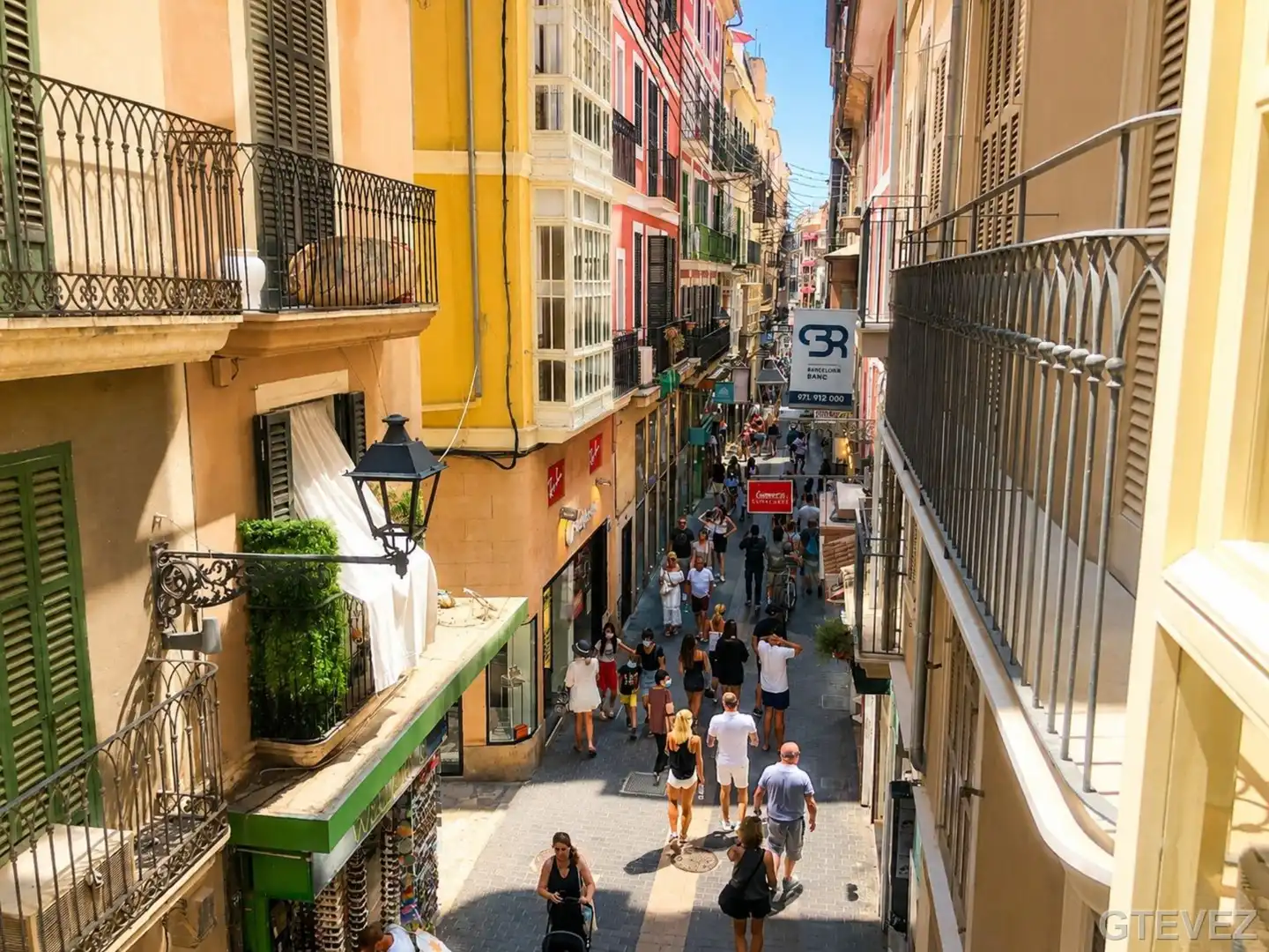 Außenansicht von Wohnung zur Miete in  Palma de Mallorca mit Heizung, Möbliert und Balkon