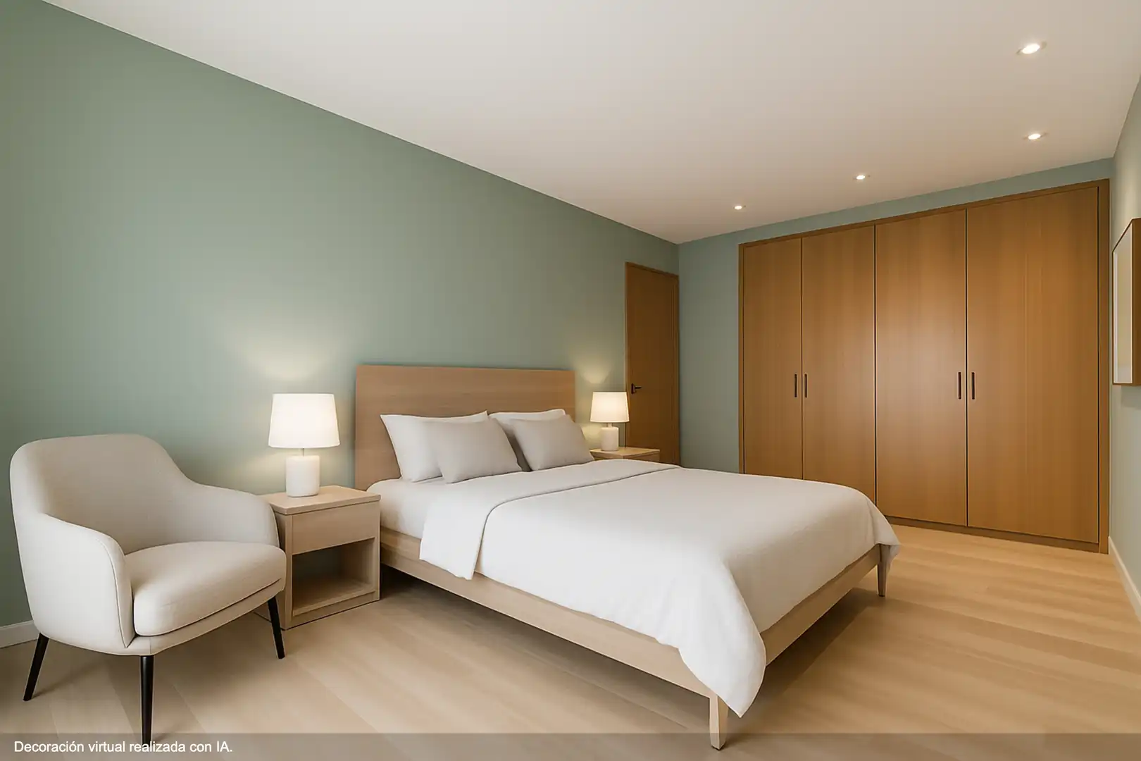 Schlafzimmer von Maisonette zum Verkauf in Sitges mit Klimaanlage, Heizung und Terrasse