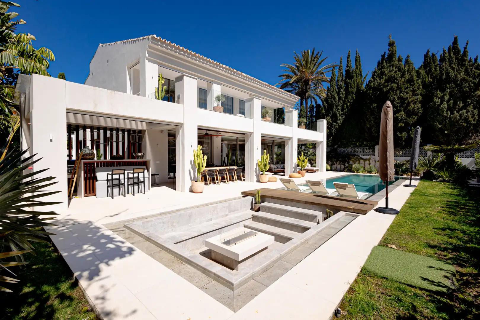 Terrassa de Casa o xalet de lloguer en Marbella amb Calefacció, Jardí privat i Terrassa